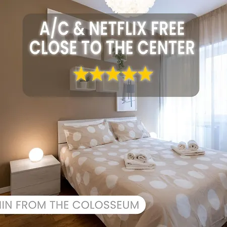 -15min Dal Colosseo- Aria Condizionata & Netflix Gratis